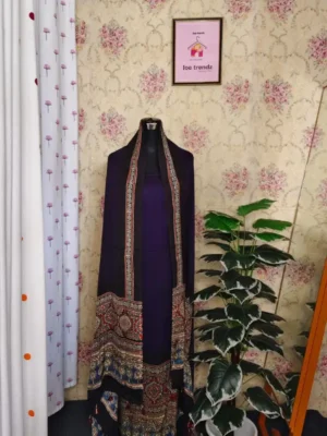 PURE MODAL SILK HANDBLOCK SALWAR SUITE