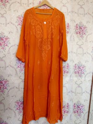 CHIKANKARI Viscose Georgette 3D WORK BUDGET