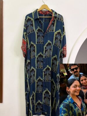 Khaftan shirt pure modal silk-Ahana
