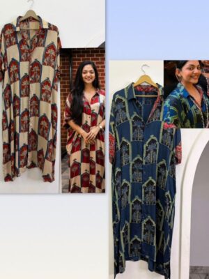 Khaftan shirt pure modal silk-Ahana