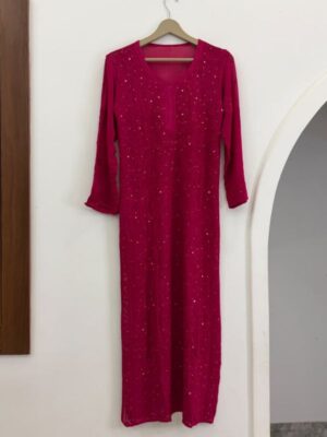 CHIKANKARI Viscose Georgette Jaal work