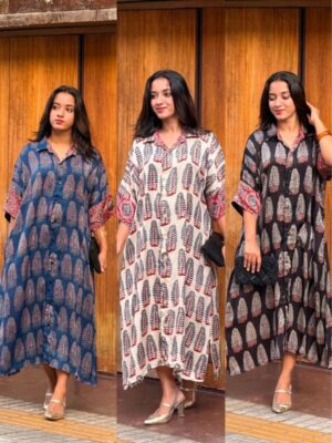 Khaftan shirt in pure modal silk