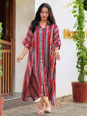 Khaftan shirt in pure modal silk BIG LINE